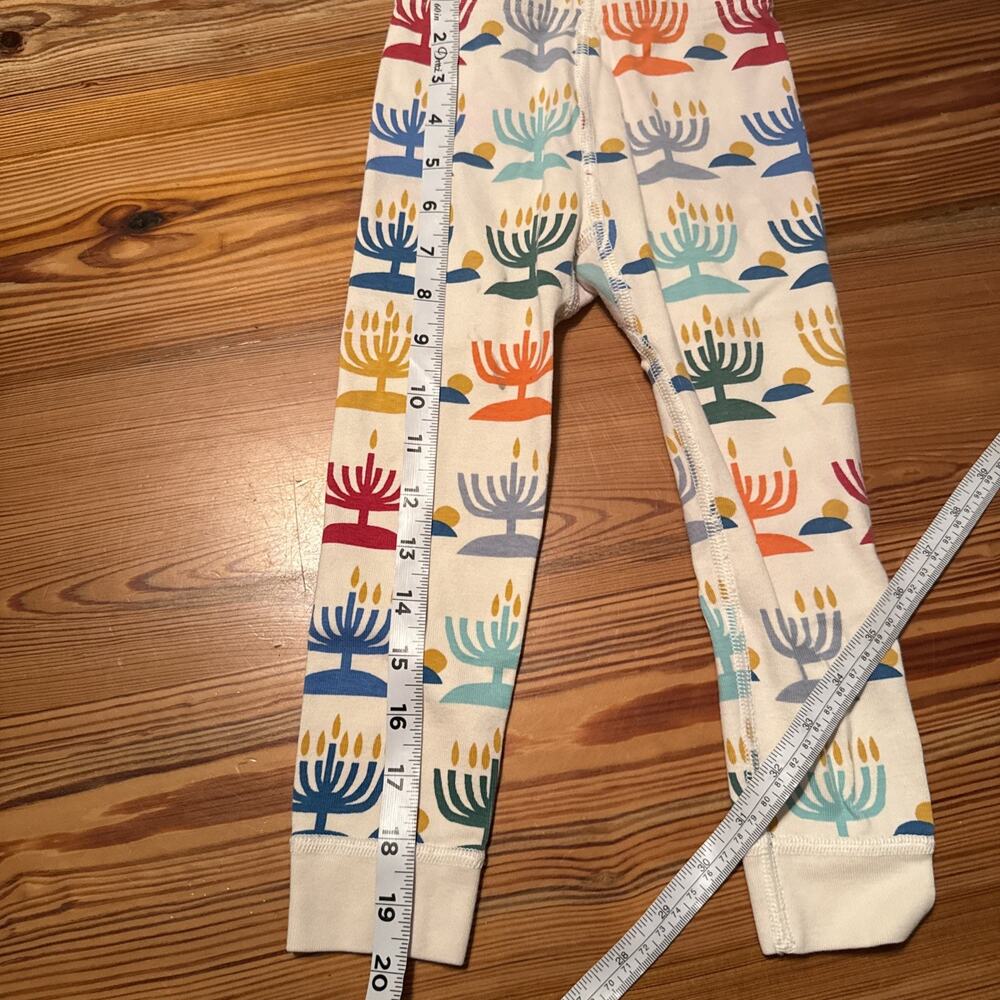 Hanna Andersson Kids Pajamas 3T Holiday Long John Rainbow Hanukkah NWOT - Picture 13 of 15